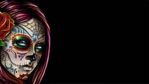 Mexican Woman Dark Aesthetic Artwork Wallpaper