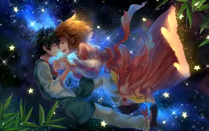 Mha Midoriya And Uraraka Wallpaper