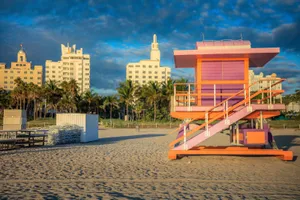 Miami Beach Lifeguard House Wallpaper