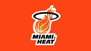 Miami Heat Blazing Logo Wallpaper