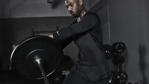 Michael B. Jordan Nike Weight Lifting Campaign Wallpaper