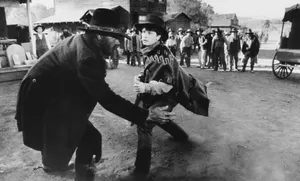 Michael J Fox In His Youth Giving A Speech Wallpaper