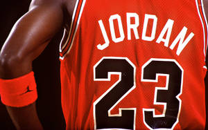 Michael Jordan In His Classic Bull's Jersey Wallpaper