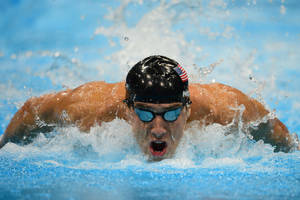 Michael Phelps Olympic Game Wallpaper