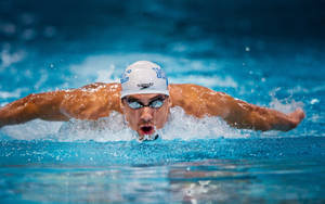 Michael Phelps Swimming Tournament Wallpaper