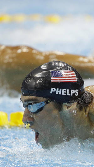 Michael Phelps Usa Flag Wallpaper