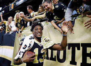 Michael Thomas With Fans Wallpaper
