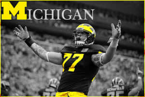 Michigan Football Team Player Trevor Keegan Wallpaper