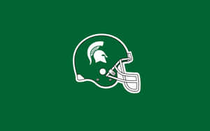 Michigan State Spartans Logo Green Background Wallpaper