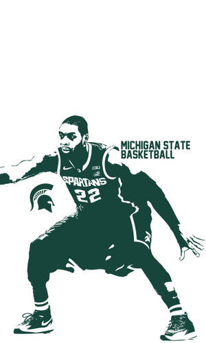 Michigan State University Basketball Simple Wallpaper
