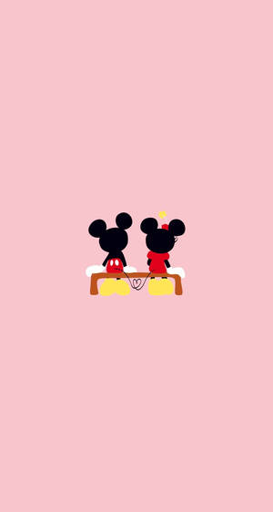 Mickey And Minnie Aesthetic Cartoon Disney Wallpaper