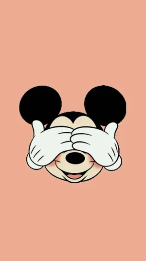 Mickey_ Mouse_ Covering_ Eyes Wallpaper