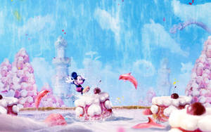 Mickey Mouse Disney Candyland Wallpaper