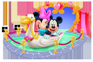 Mickey Mouse Disney Tunnel Of Love Wallpaper