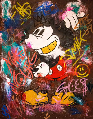 Mickey Mouse Graffiti Wallpaper