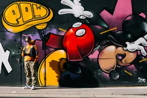 Mickey Mouse Street Art Wallpaper