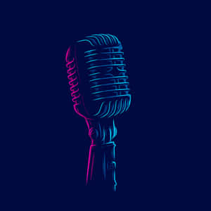 Microphone Vector Art Aesthetic Wallpaper