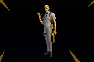 Midas Fortnite Skin Gold Gun Wallpaper