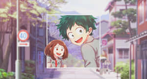 Midoriya Izuku And Ochaco Uraraka Deku Aesthetic Wallpaper