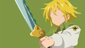 Mighty Meliodas Vector Art Wallpaper