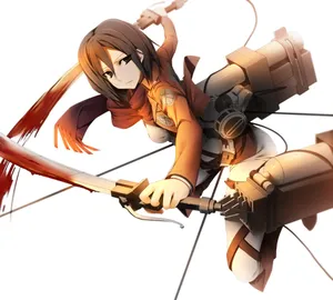 Mikasa Ackerman Maneuver Gear Wallpaper