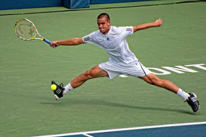 Mikhail Youzhny Big Leap Wallpaper