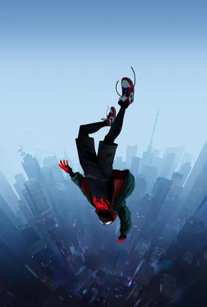 Spider man spider verse outlet wallpaper