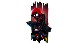 Miles Morales Poised And Ready For Action Wallpaper