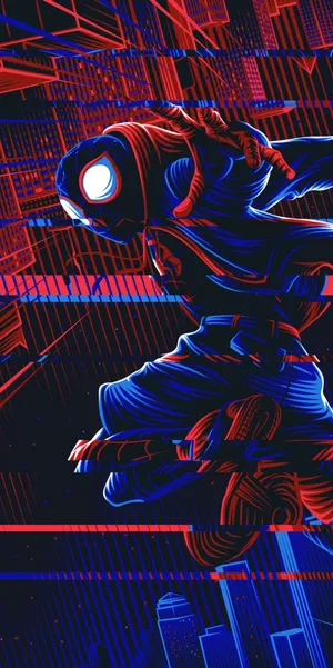 Miles Morales Spider Man Marvel Art Iphone Wallpaper