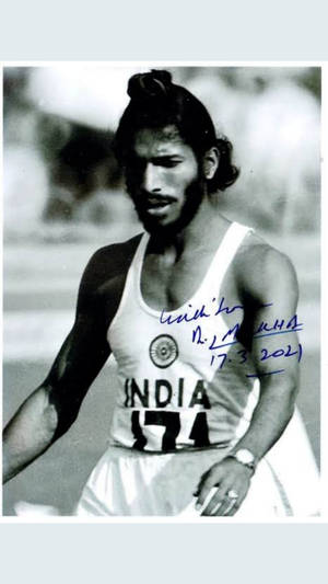 Milkha Singh Signed Photograph Wallpaper