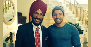 Milkha Singh With Farhan Akhtar Wallpaper