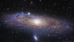 Milky Way At The Belly Of The Deep Space Wallpaper