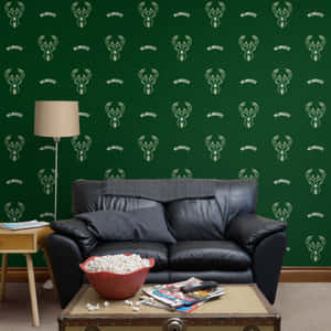 Milwaukee Bucks And Their Logo Wallpaper