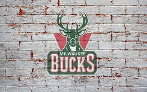 Milwaukee Bucks Logo On Wall Wallpaper