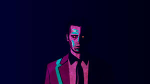 Mindhunter's Lead Character Holden Ford In An Artistic Depiction Wallpaper
