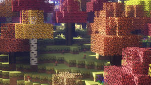 Minecraft Aesthetic Colorful Garden Wallpaper