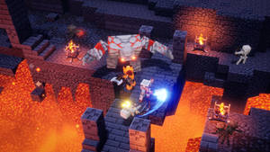 Minecraft Dungeons Huge Golem Wallpaper