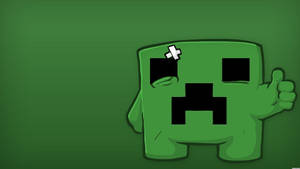 Minecraft Meme Creeper Cartoon Wallpaper