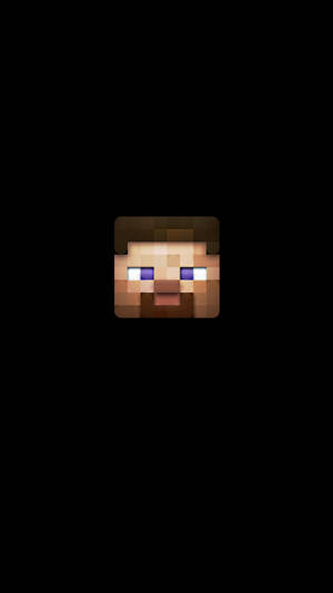 Minecraft Steve Pixelated Head Wallpaper