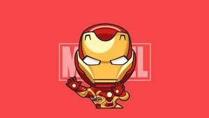 Mini Iron Man Logo Wallpaper
