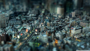 Miniature Detailed Cityscape Wallpaper