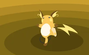 Minimal Adorable Raichu Wallpaper