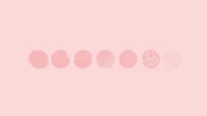 Minimal Aesthetic Desktop Pink Circles Wallpaper
