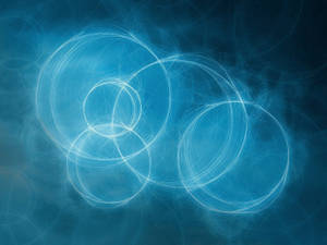 Minimal Blue Rings Wallpaper