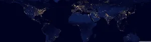 Minimal Blue World Map Wallpaper