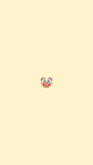 Minimal Clown Emoji Wallpaper