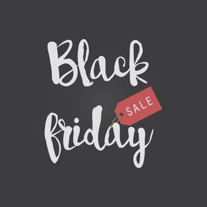 Minimal Cursive Black Friday Sale Wallpaper