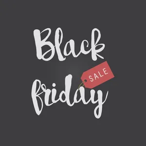 Minimal Cursive Black Friday Sale Wallpaper
