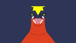 Minimal Garchomp Pokemon Wallpaper