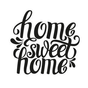 Minimal Home Sweet Home Design Wallpaper